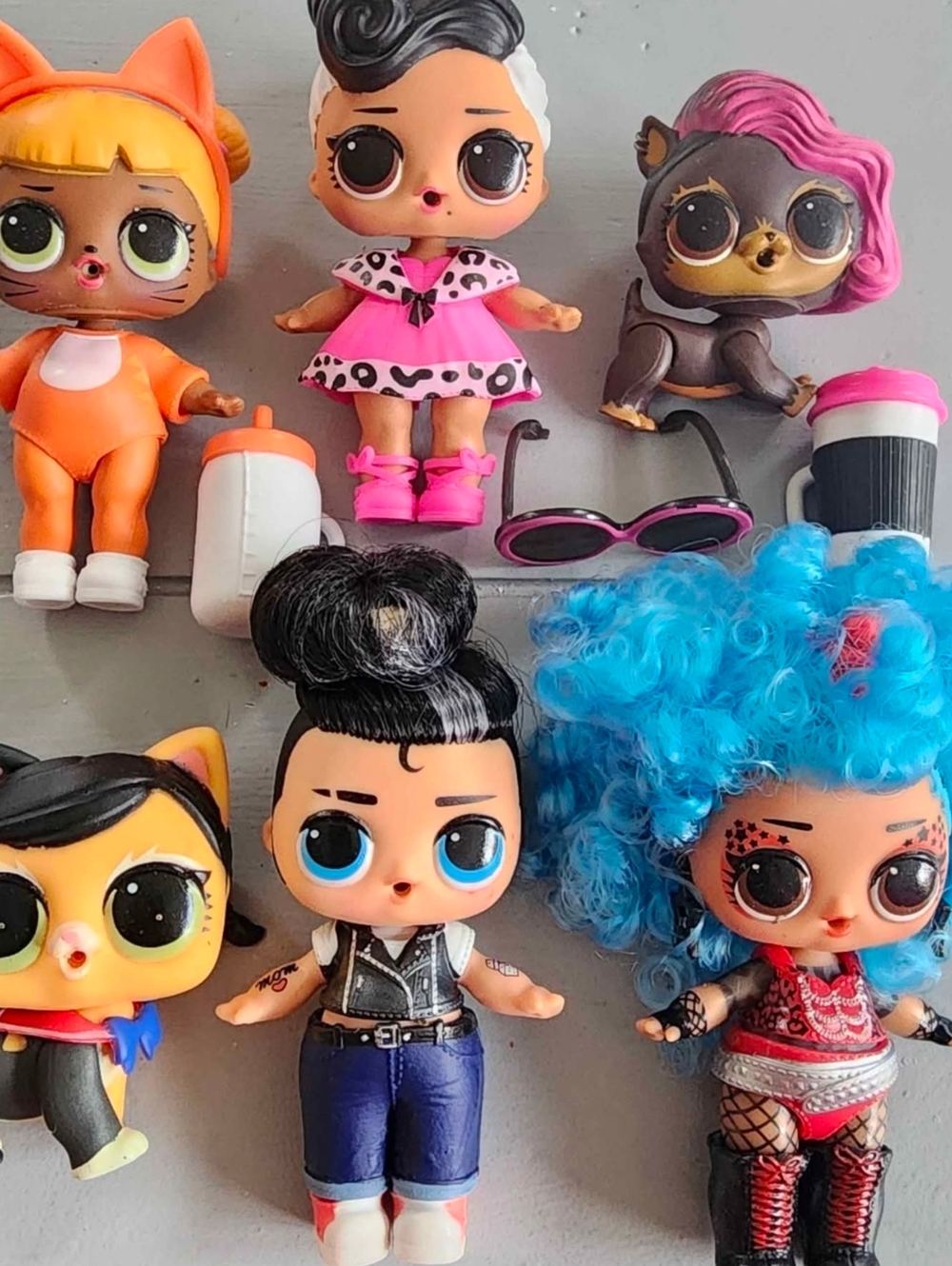 MGA LOL Surprise! Doll / Mixed Pet Lot of 6 Collection Mini Dolls Boy Girls